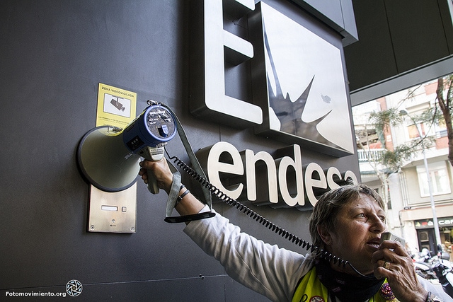 Protesta contra Endesa. Foto: Tono Carbajo / Fotomovimiento.